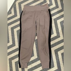 Athleta Venice Velvet stripe jogger
